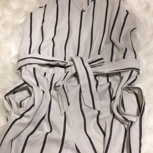 Anthropologie | Drew Black/White Stripes Jumpsuit - Picture 13 of 16